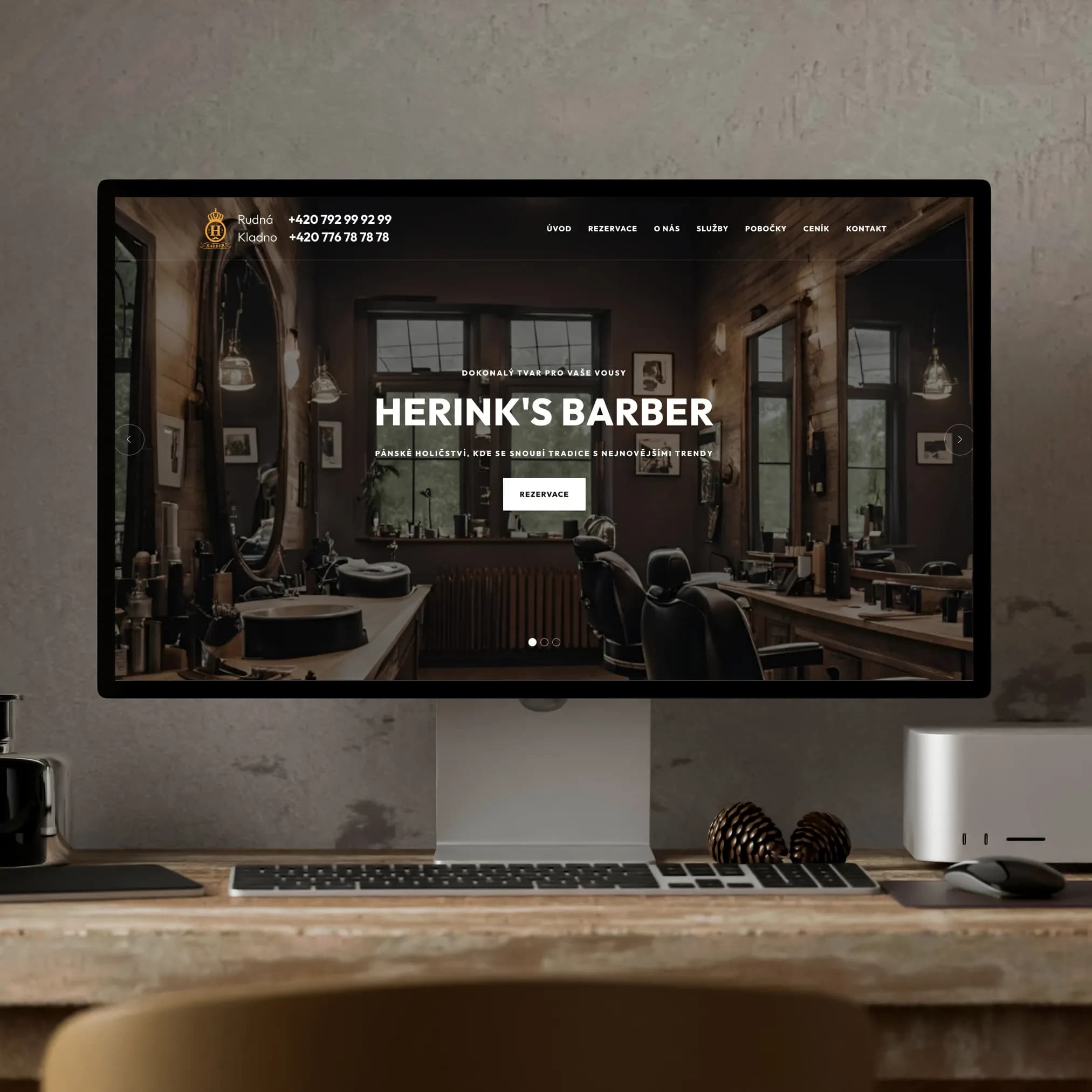 Web pro barbershop — Herink's Barber