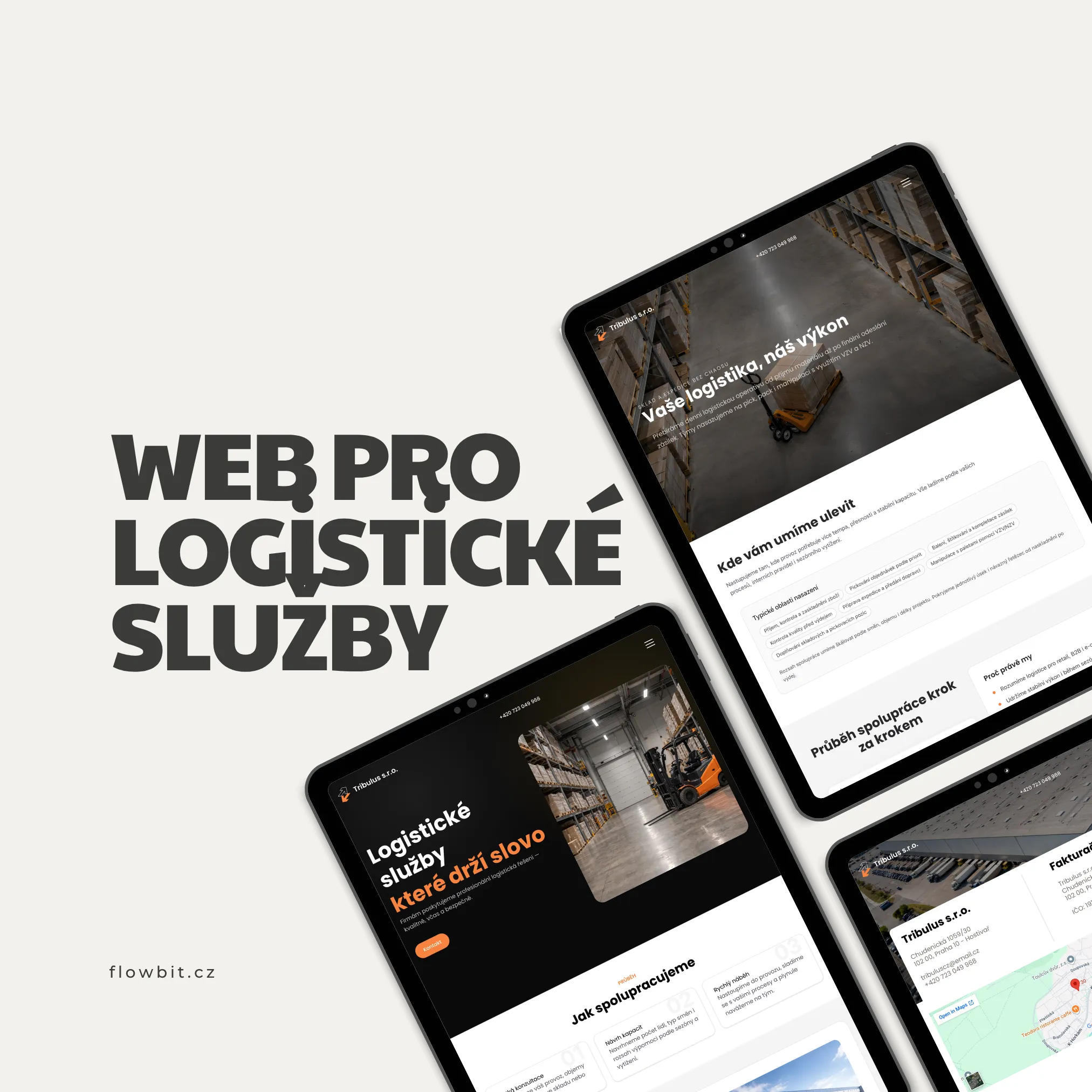 Web pro logistické služby se správou obsahu Web pro logistické služby se správou obsahu