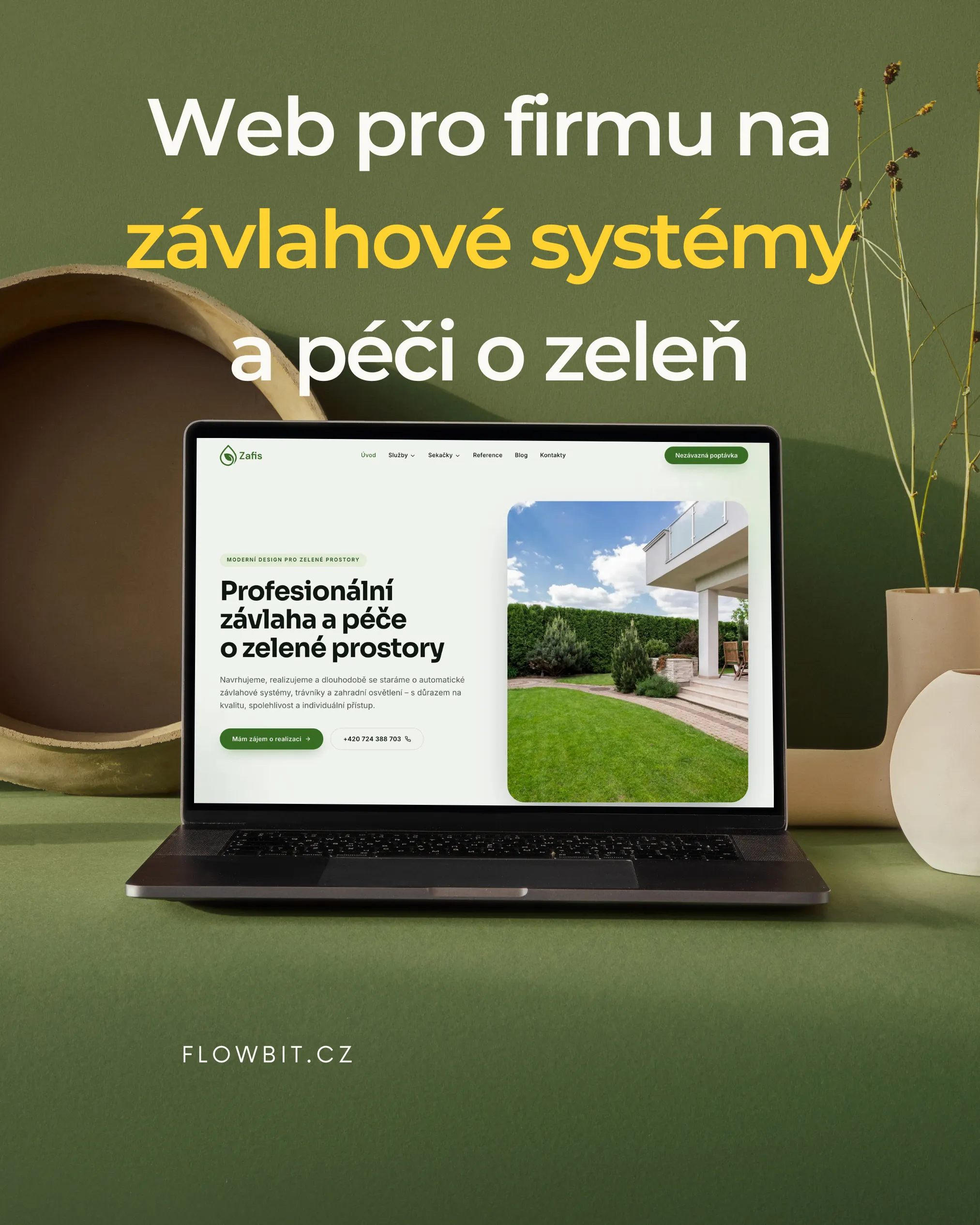 Web pro firmu na závlahové systémy a péči o zeleň Web pro firmu na závlahové systémy a péči o zeleň